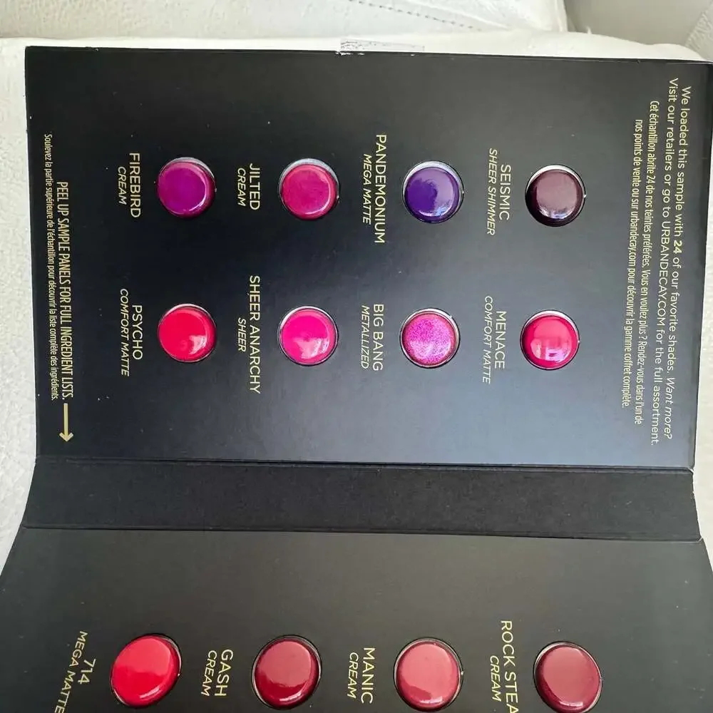 Urban Decay Vice Lipstick 24 shade sample